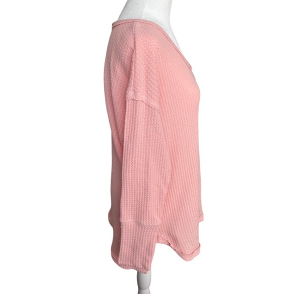 Vintage X America pink knit top comfy M - Picture 2 of 5